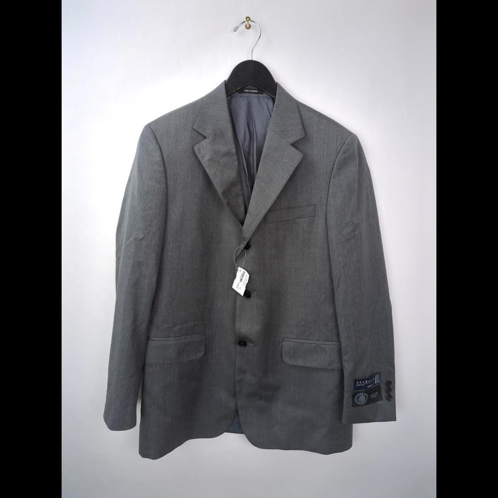 [SOLD] NWT J PRESS Sz US 38R Grey Wool Herringbone Blazer GUABELLO Super 130s